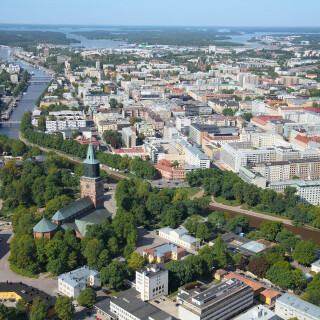 Turun kaupunki, Suomen ilmakuvan kuva Turun alueesta